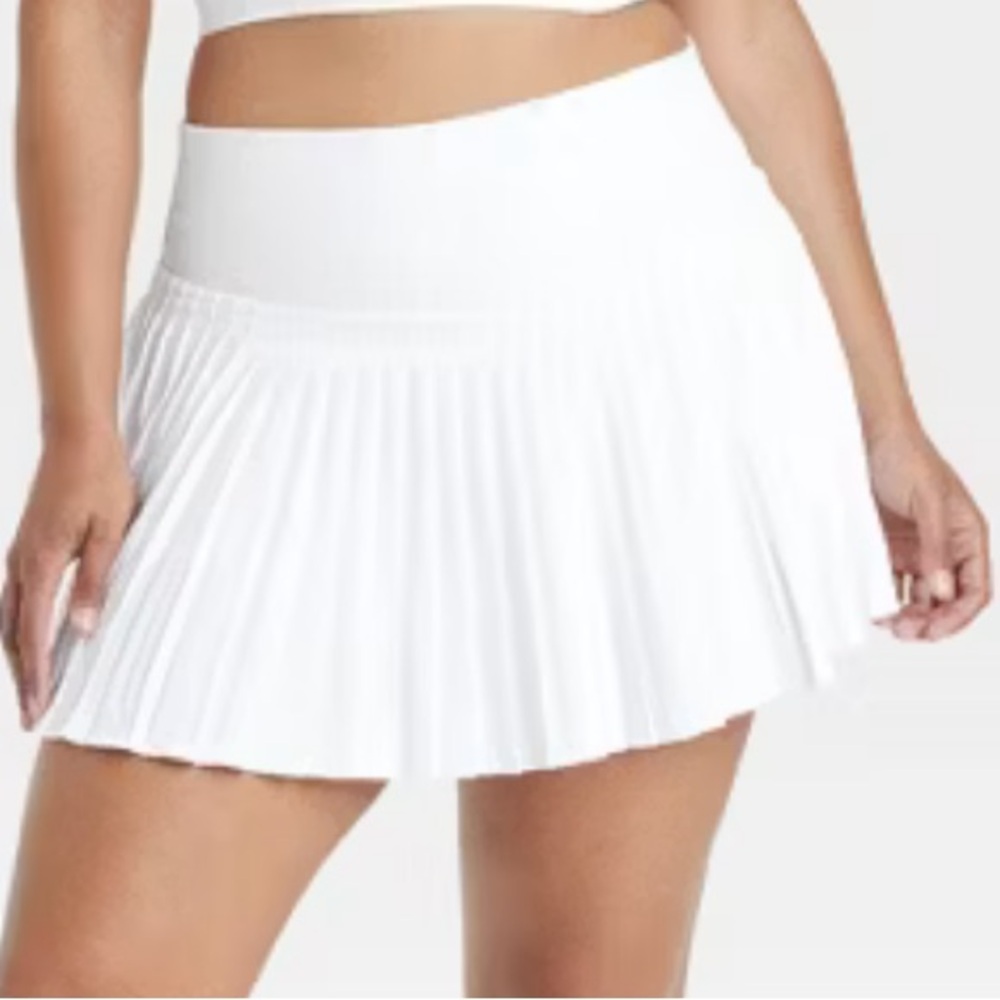 All in Motion White Pleated Skort - Picture 3 of 8